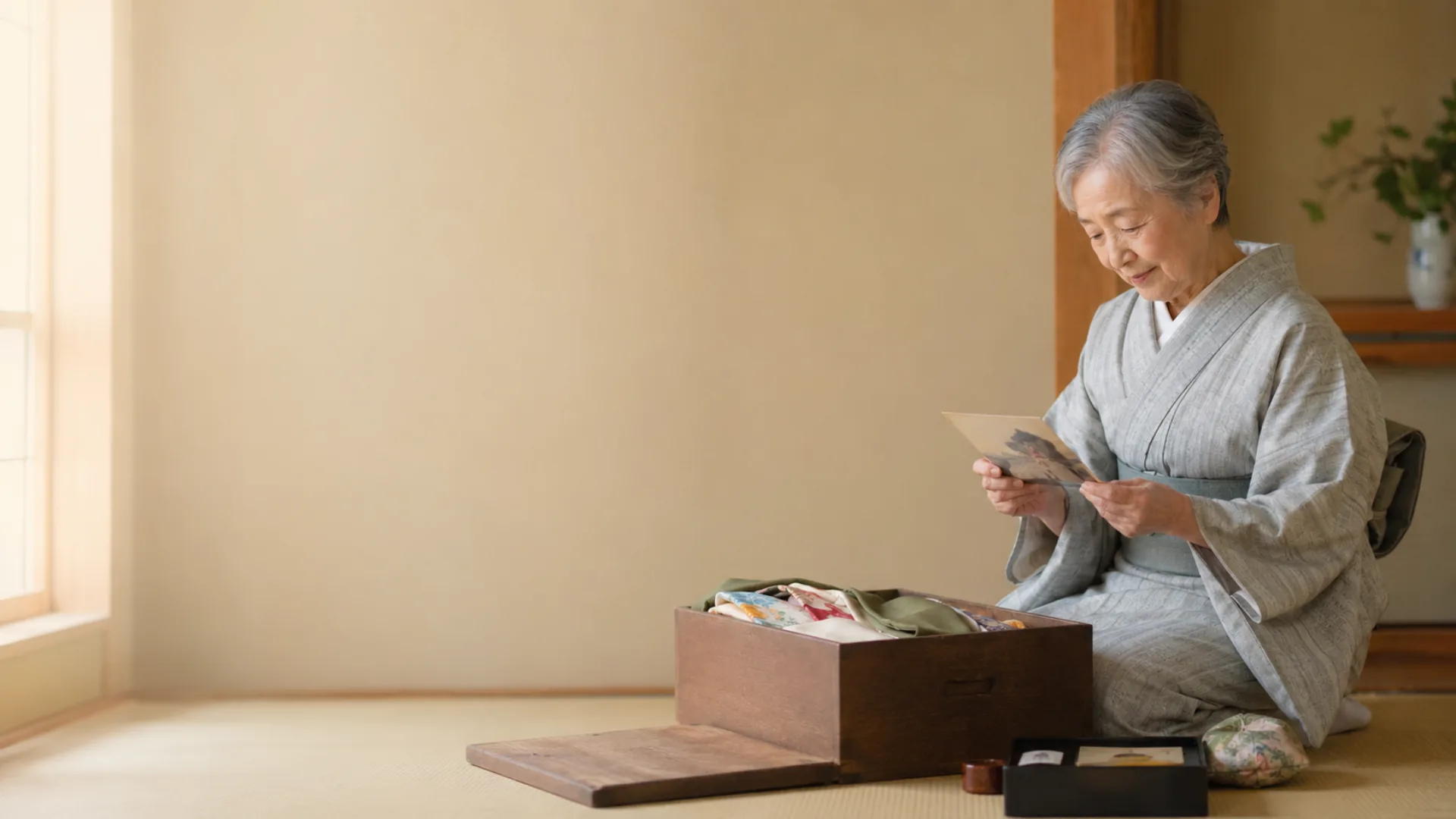 お品を一つずつ確認しながら進める生前整理の様子