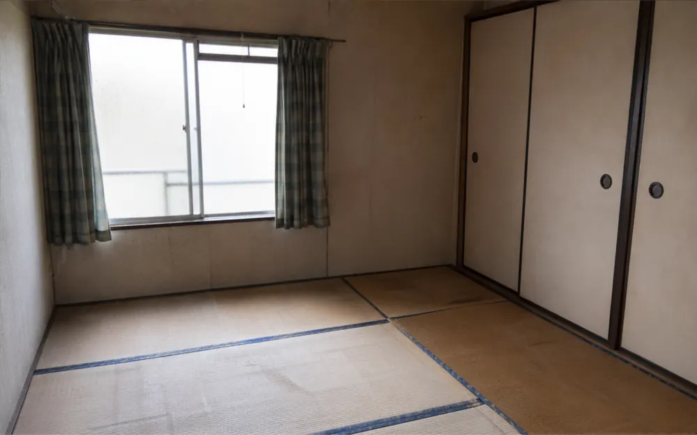 作業後の1Kのお部屋