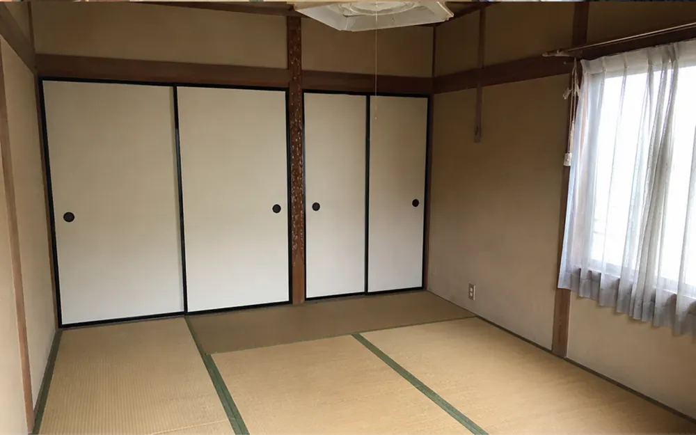 作業後の3LDKの和室